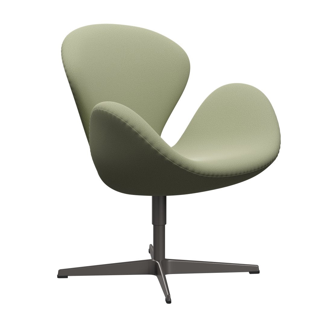 Fritz Hansen Swan -stol, varm grafit/fångst dammad grön