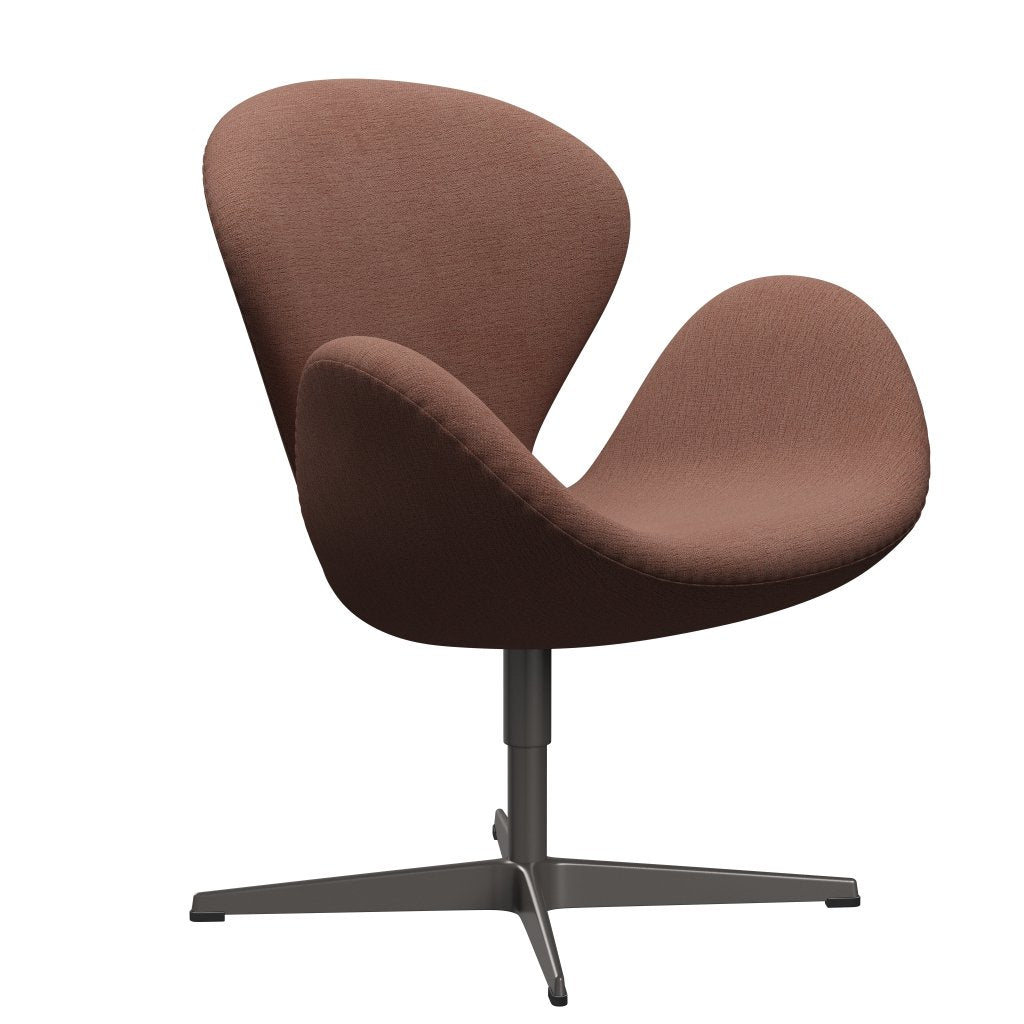Fritz Hansen Swan Chair, Warm Graphite/Christianshavn Beige/Orange