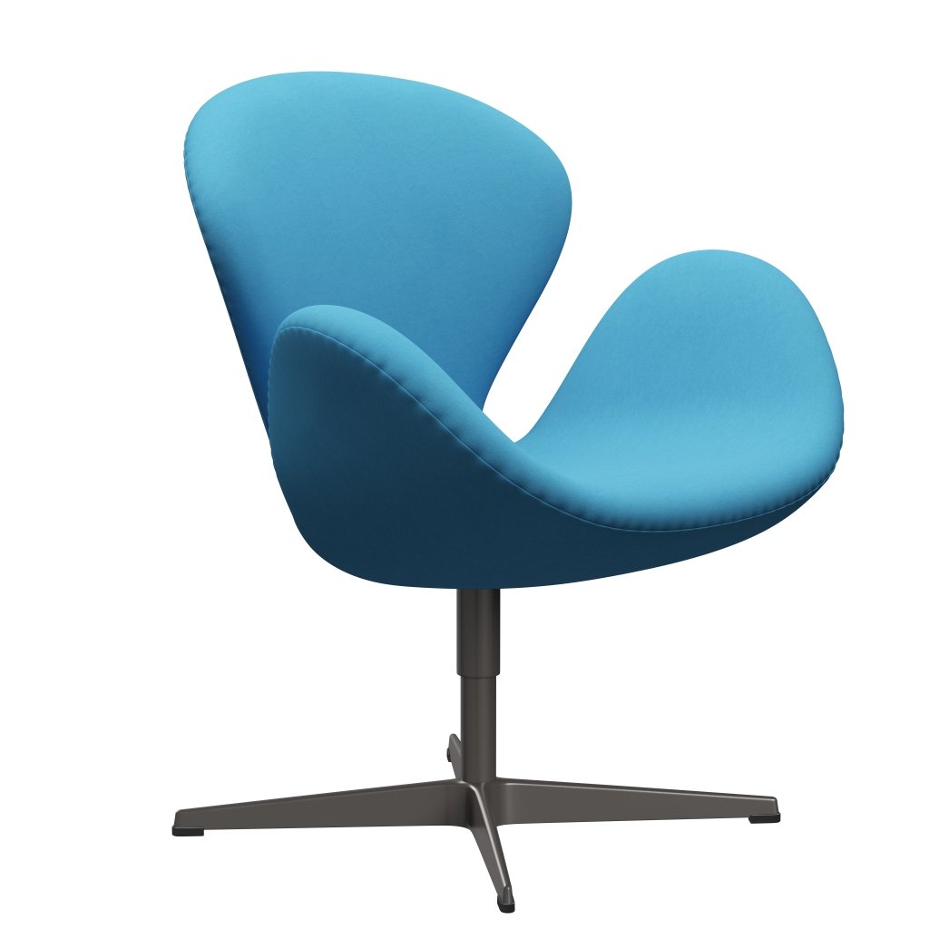 Fritz Hansen Swan -stol, varm grafit/komfortljusblå (66010)