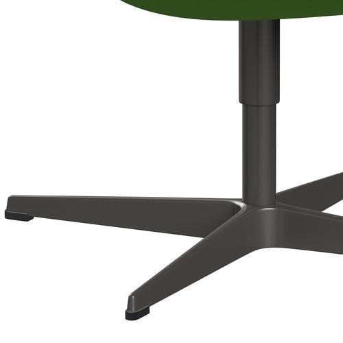 Fritz Hansen Swan -stol, varm grafit/komfort ljusgrön (68010)