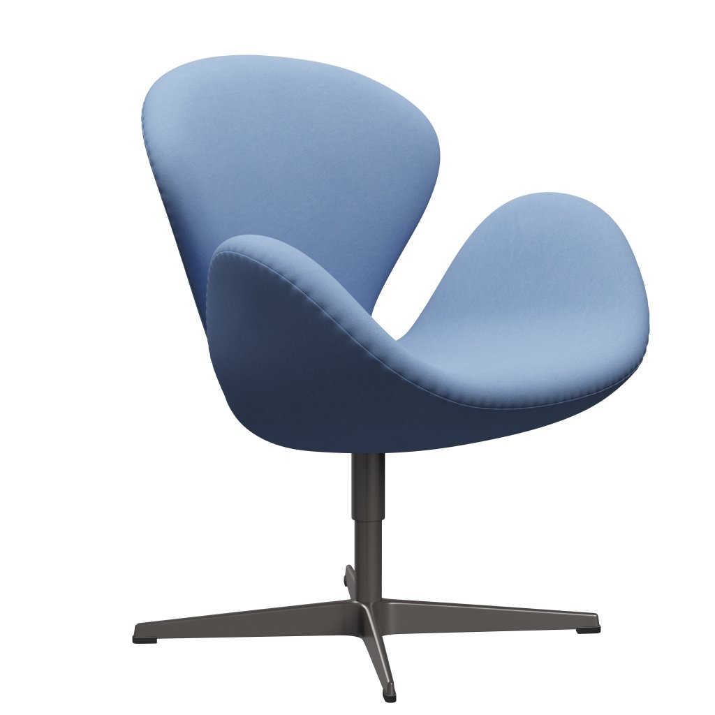 Fritz Hansen Swan -stol, varm grafit/komfort vit/blå