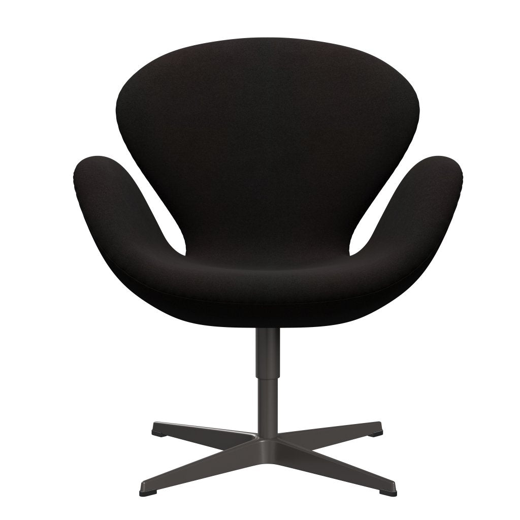 Fritz Hansen Swan Chair, Warm Graphite/Divina Dark Brown (384)