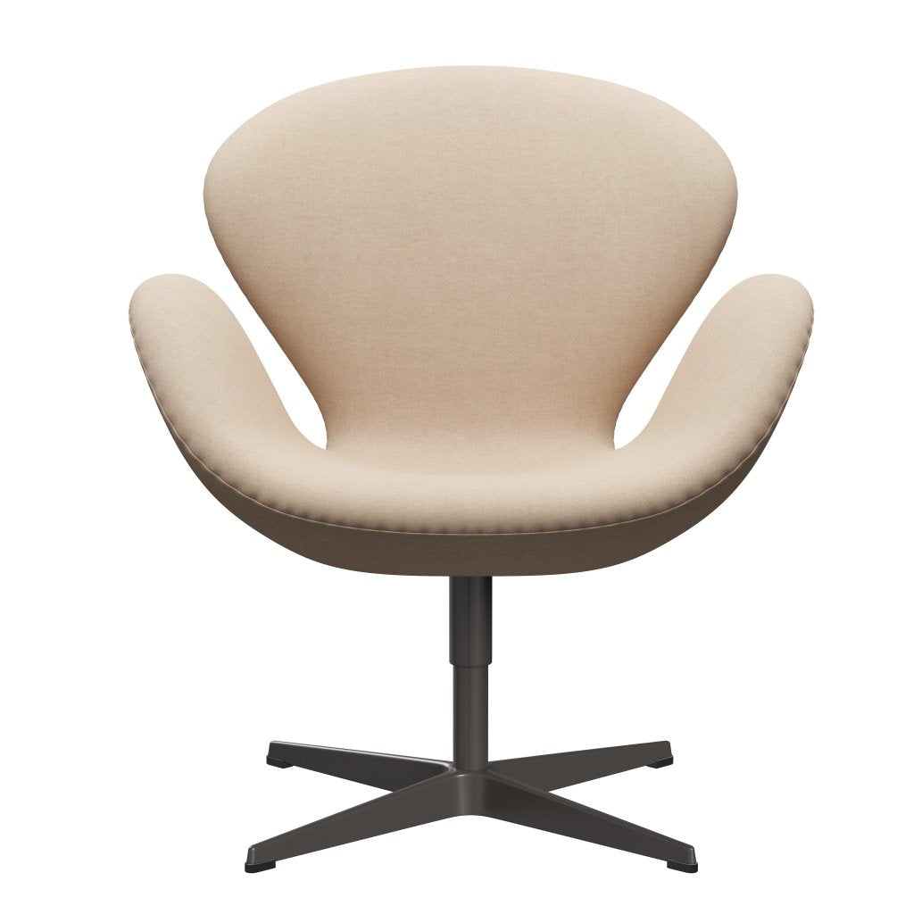 Fritz Hansen Swan Chair, Warm Graphite/Divina MD Cream