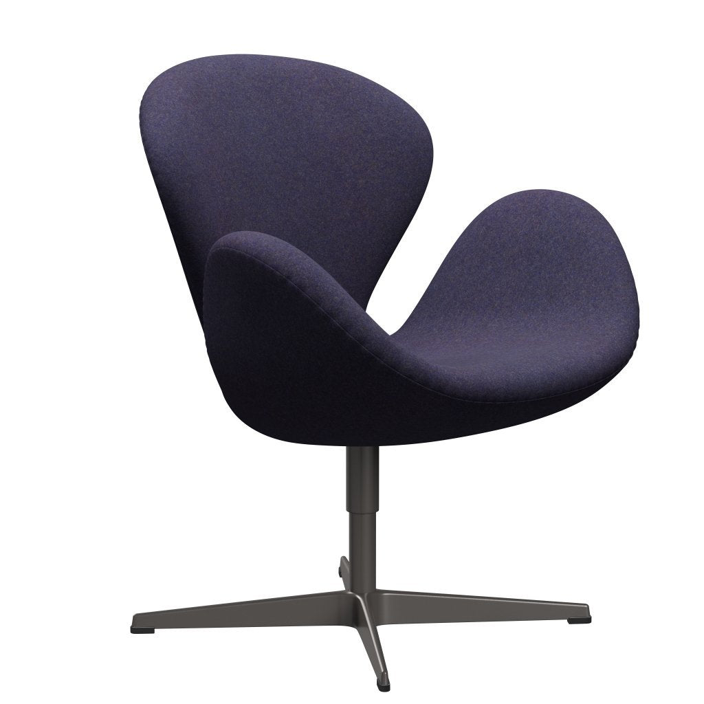 Fritz Hansen Swan Chair, Warm Graphite/Divina MD Dusty Blue