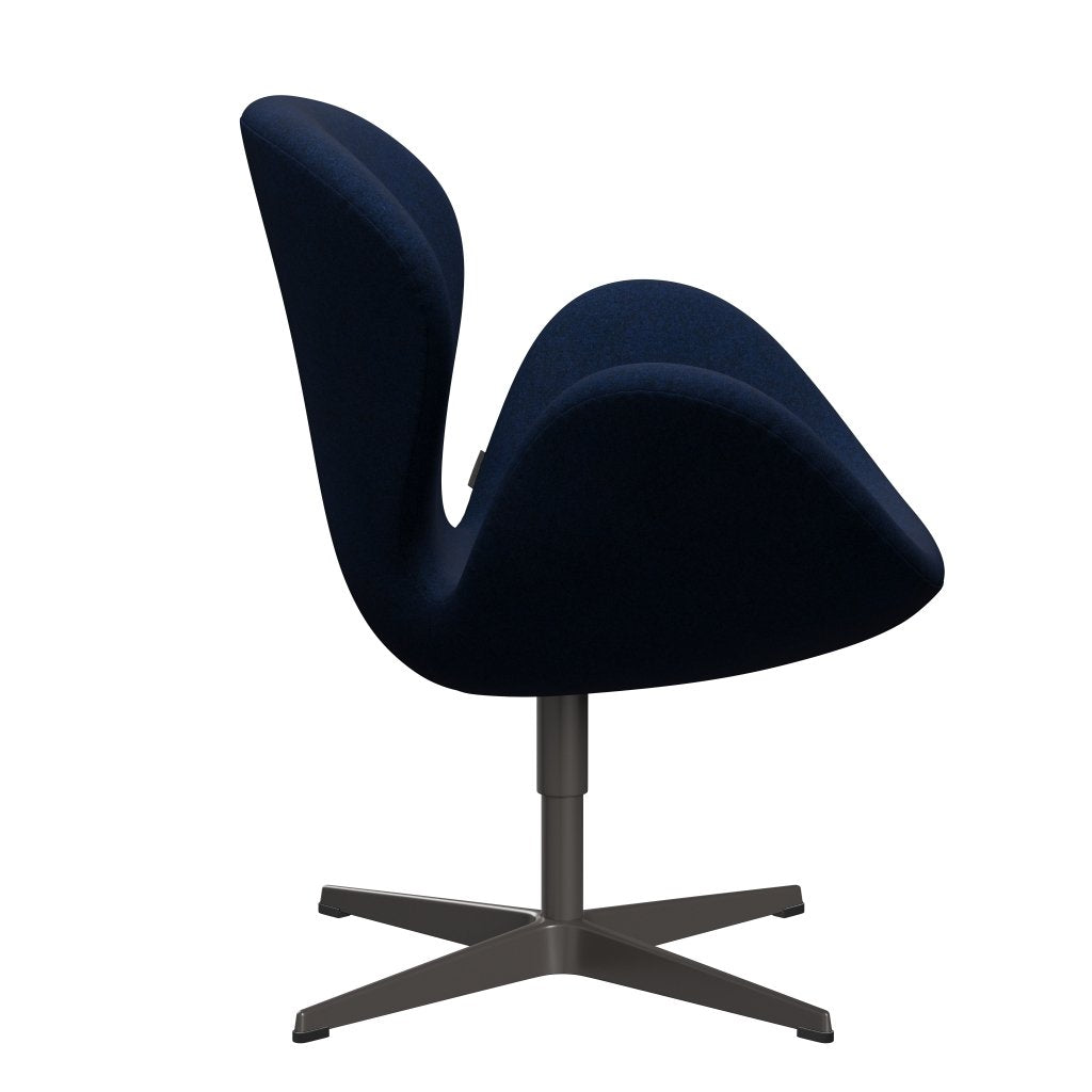 Fritz Hansen Swan Chair, Warm Graphite/Divina Melange Dark Marine