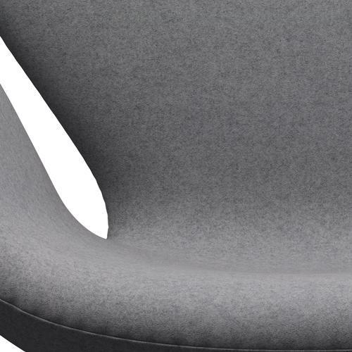 Fritz Hansen Swan Chair, Warm Graphite/Divina Melange Stone Grey