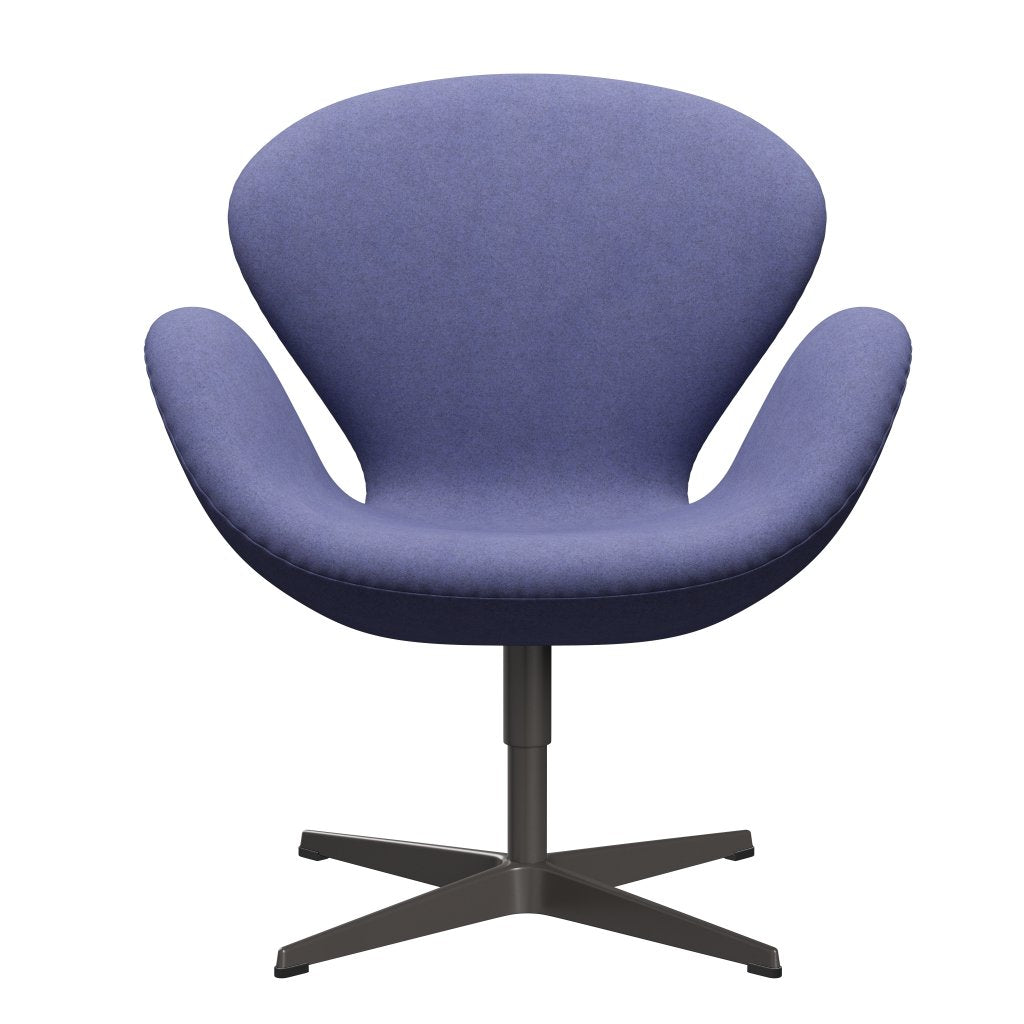 Fritz Hansen Swan Chair, Warm Graphite/Divina Melange Light Purple
