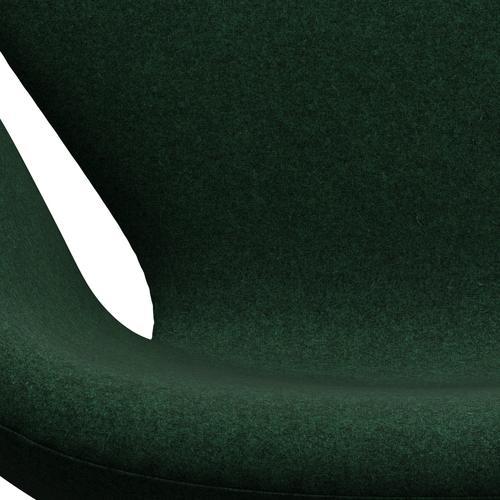 Fritz Hansen Swan Chair, Warm Graphite/Divina Melange Dark Hot Green