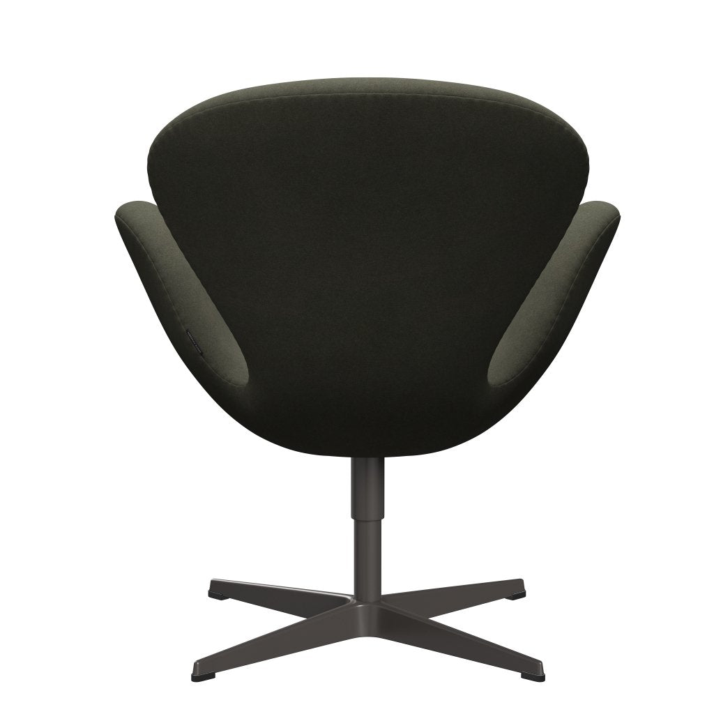 Fritz Hansen Swan Chair, Warm Graphite/Divina Millitar Green Divina