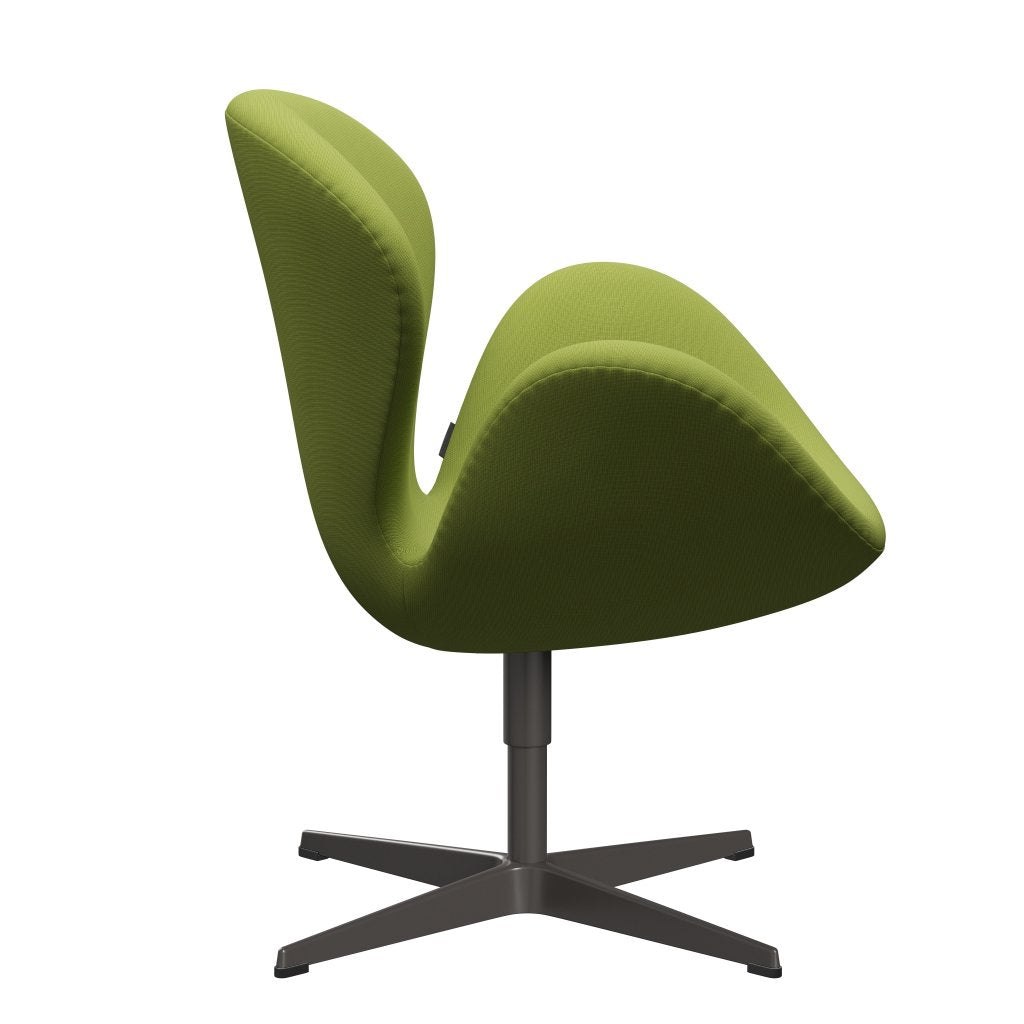 Fritz Hansen Swan -stol, varm grafit/berömmelse Ljus gräsgrön