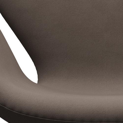 Fritz Hansen Swan Chair, Warm Graphite/Fame Dark Silver