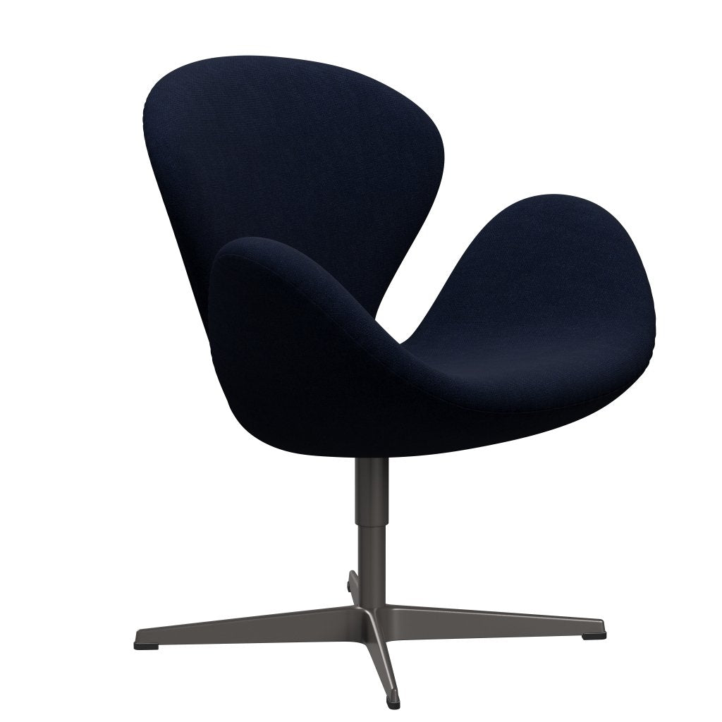 Fritz Hansen Swan Chair, Warm Graphite/Hallingdal Royal Blue