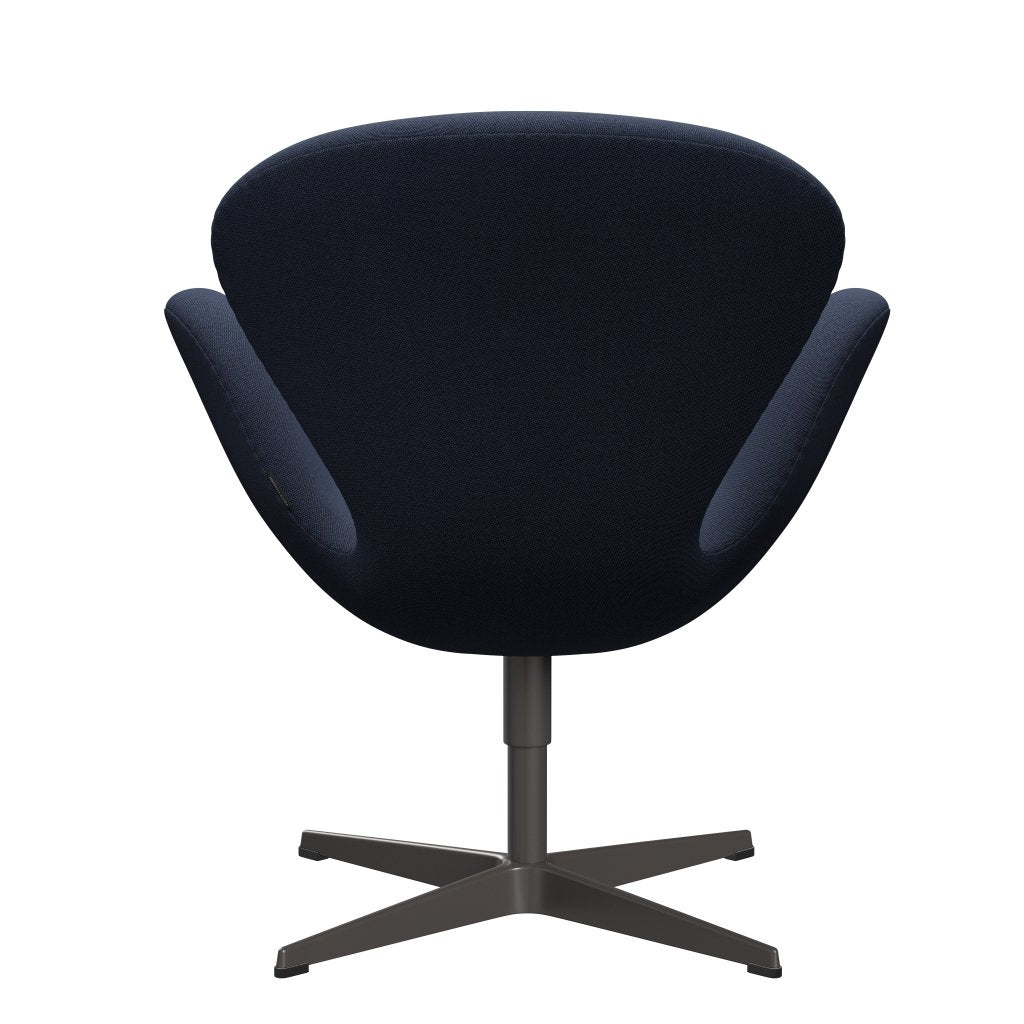 Fritz Hansen Swan -stol, varm grafit/rime ljusblå/brun