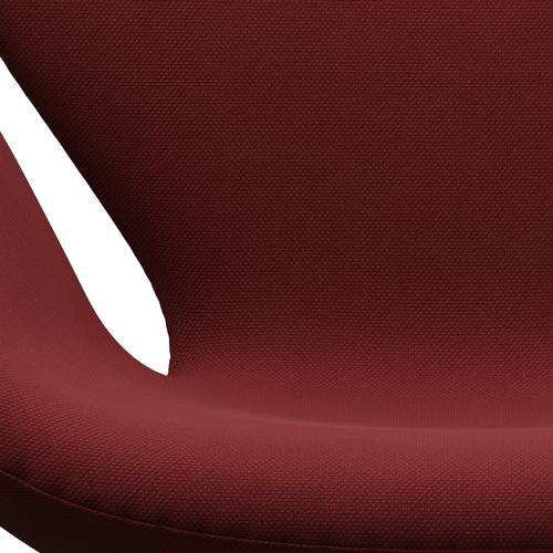 Fritz Hansen Swan -stol, varm grafit/stålcut mörkröd/blod