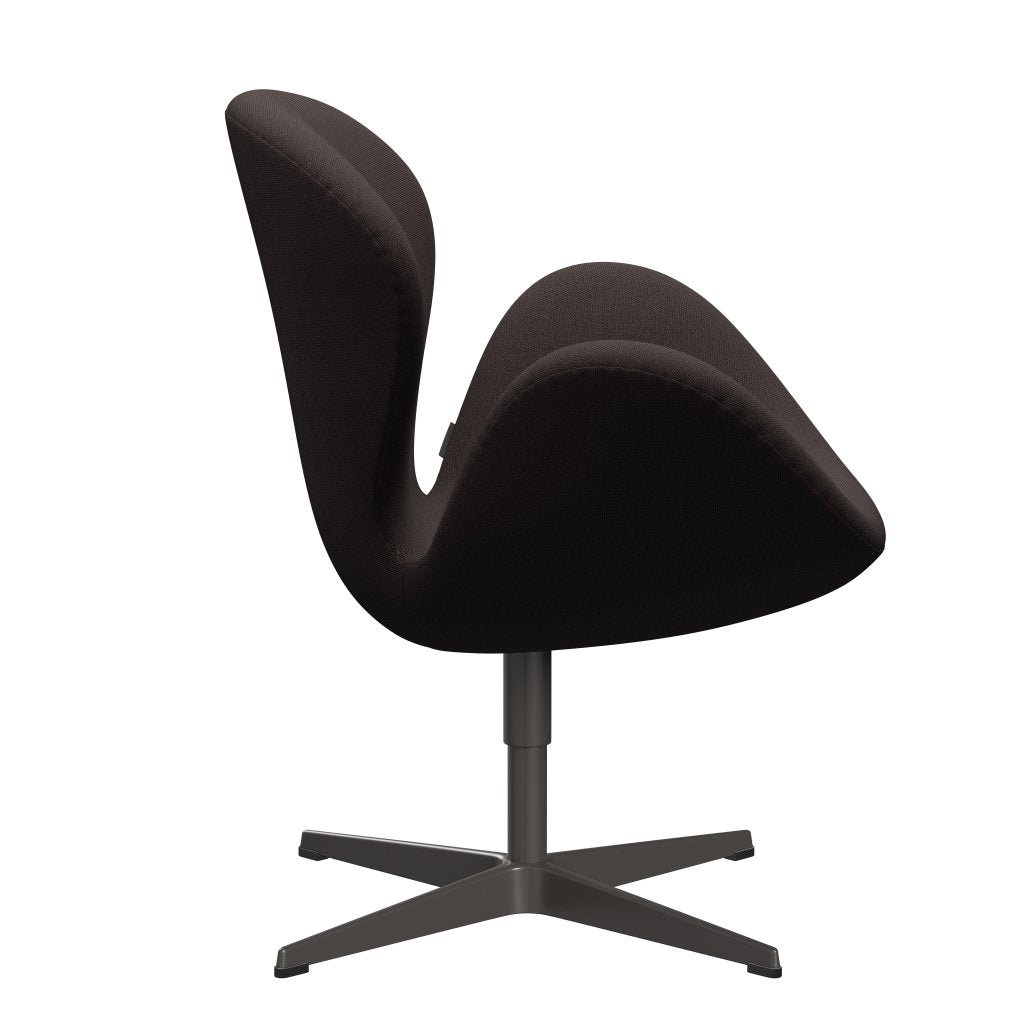 Fritz Hansen Swan -stol, varm grafit/steelcut mörk jordbrun
