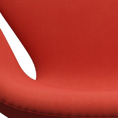 Fritz Hansen Swan -stol, varm grafit/stålcut högröd