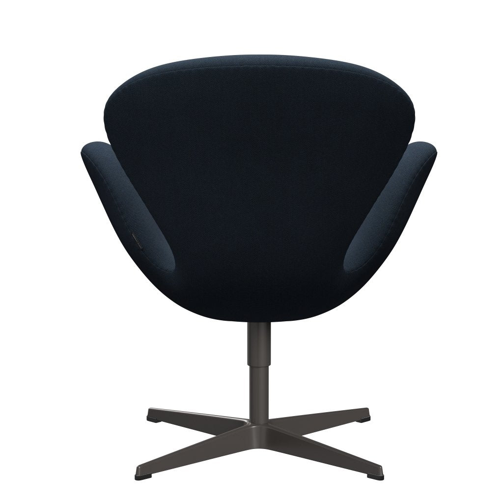 Fritz Hansen Swan Chair, Warm Graphite/Steelcut Trio Dark Brown Blue