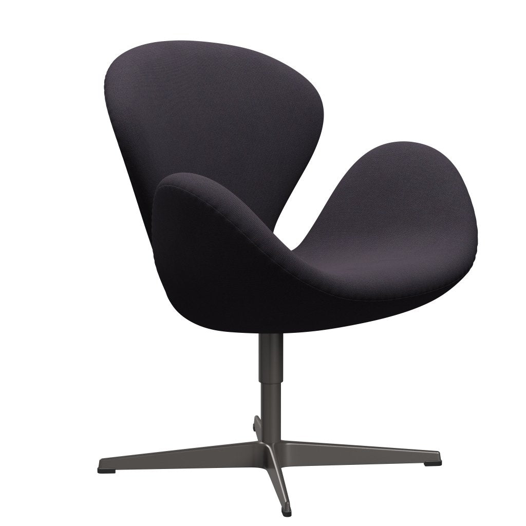 Fritz Hansen Swan Chair, Warm Graphite/Steelcut Trio Warm Dark Blue