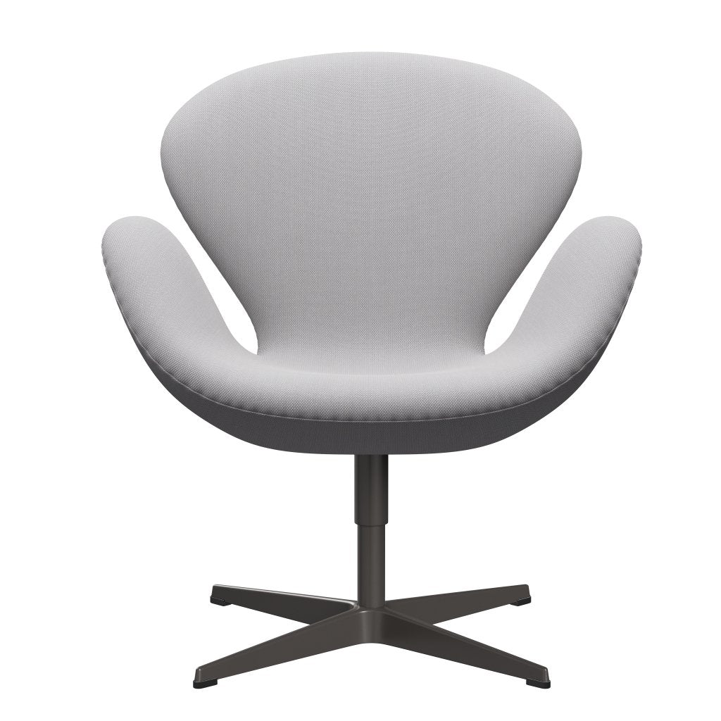 Fritz Hansen Swan Chair, Warm Graphite/Steelcut Trio White & Light Grey