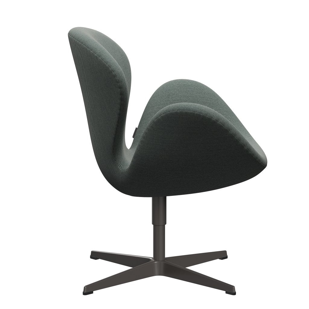 Fritz Hansen Swan Chair, Warm Graphite/Steelcut Trio Whire/Dark Green