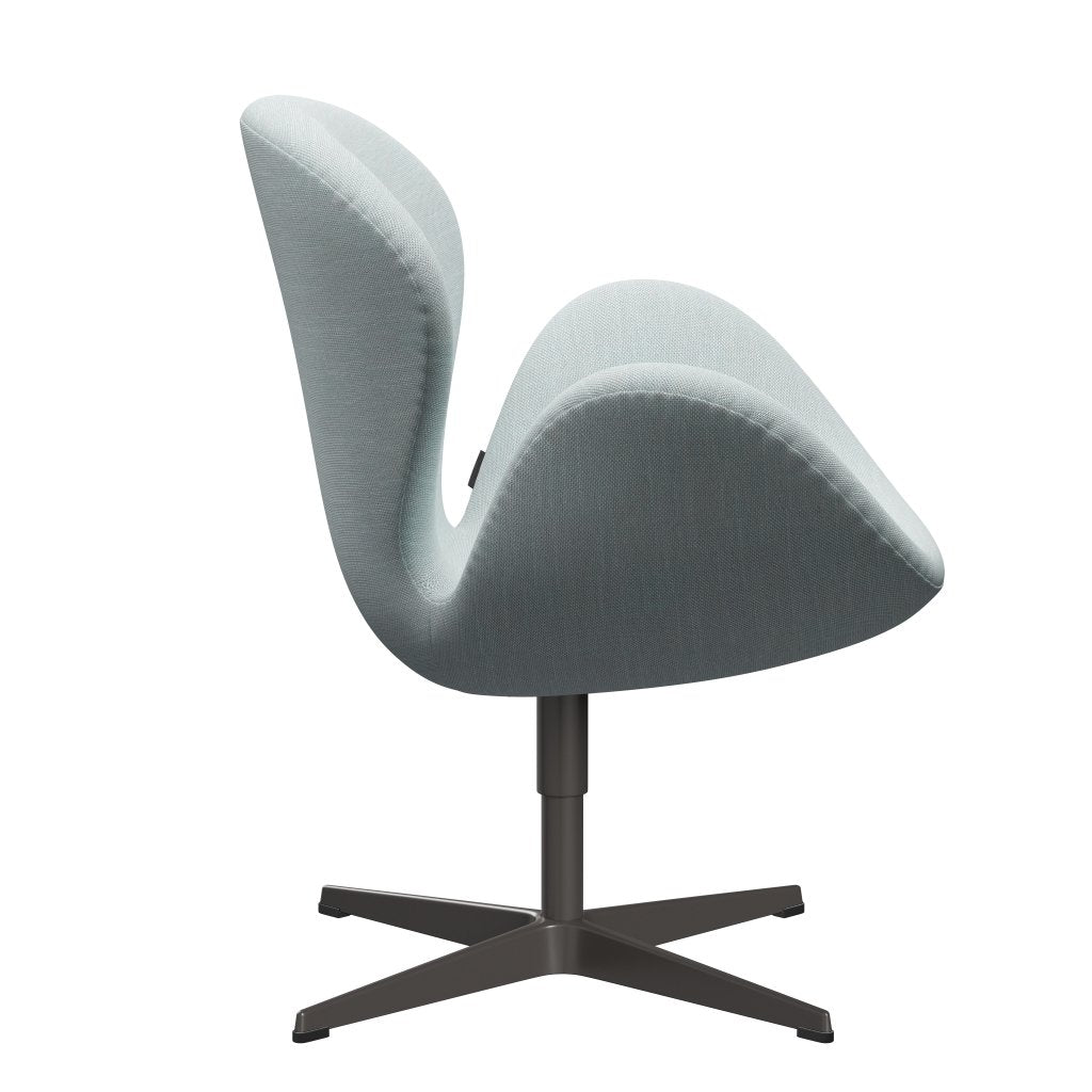 Fritz Hansen Swan -stol, varm grafit/sunniva vit/ljusblå