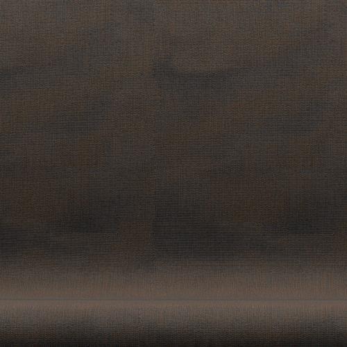 Fritz Hansen Svan soffa 2-personers, brun brons/canvas grå blå
