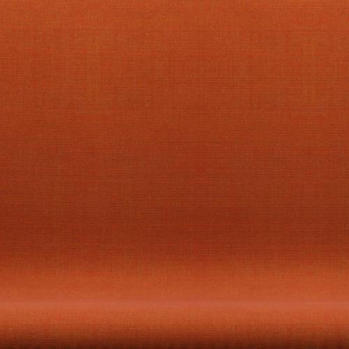 Fritz Hansen Svanesofa 2-Personers, Brown Bronze/Canvas Orange