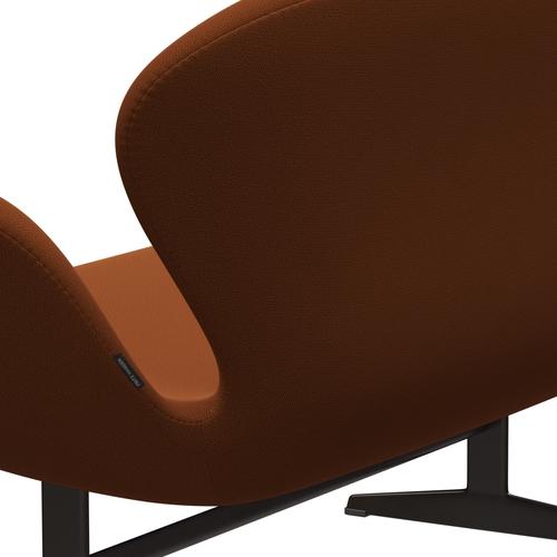 Fritz Hansen Svan soffa 2-personers, brun brons/fångst rost/orange