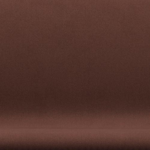Fritz Hansen Swan Sofa 2-personers, brun brons/kristenmaskar mörk orange