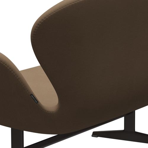 Fritz Hansen Svan soffa 2-personers, brun brons/komfort beige/brun