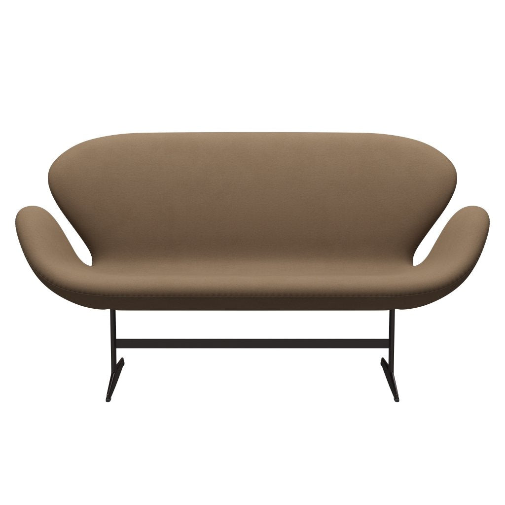 Fritz Hansen Svan soffa 2-personers, brun brons/komfort beige/brun