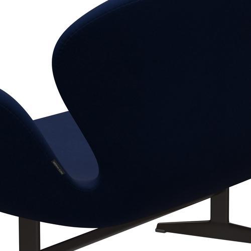 Fritz Hansen Svan soffa 2-personers, brun brons/komfort mörkblå/grå