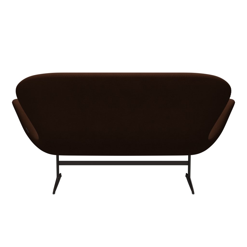 Fritz Hansen Svan soffa 2-personers, brun brons/komfort mörkbrun