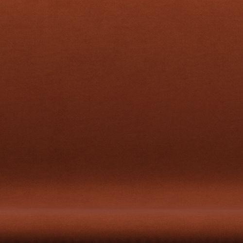 Fritz Hansen SWAN SOFA 2-personers, brun brons/komfort mörkröd (61018)