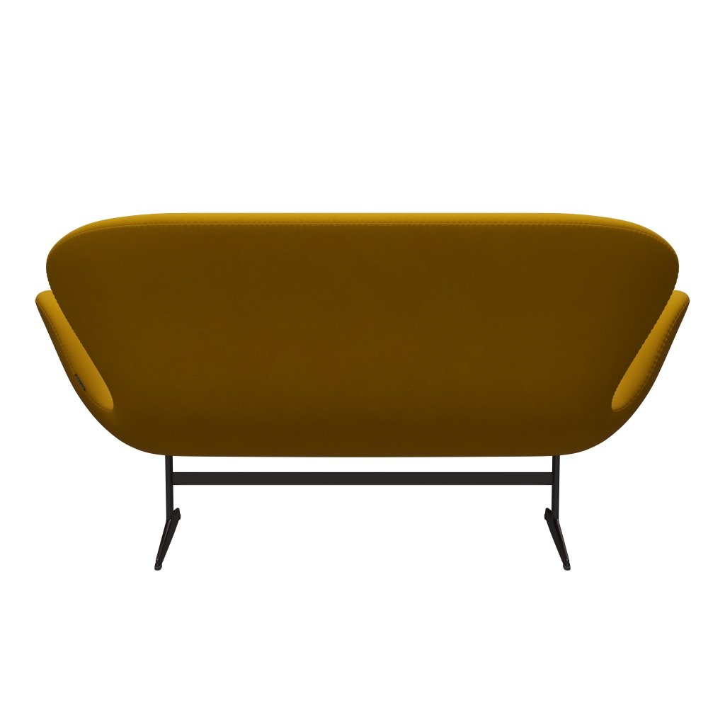 Fritz Hansen Svan soffa 2-personers, brun brons/komfort gul (62004)