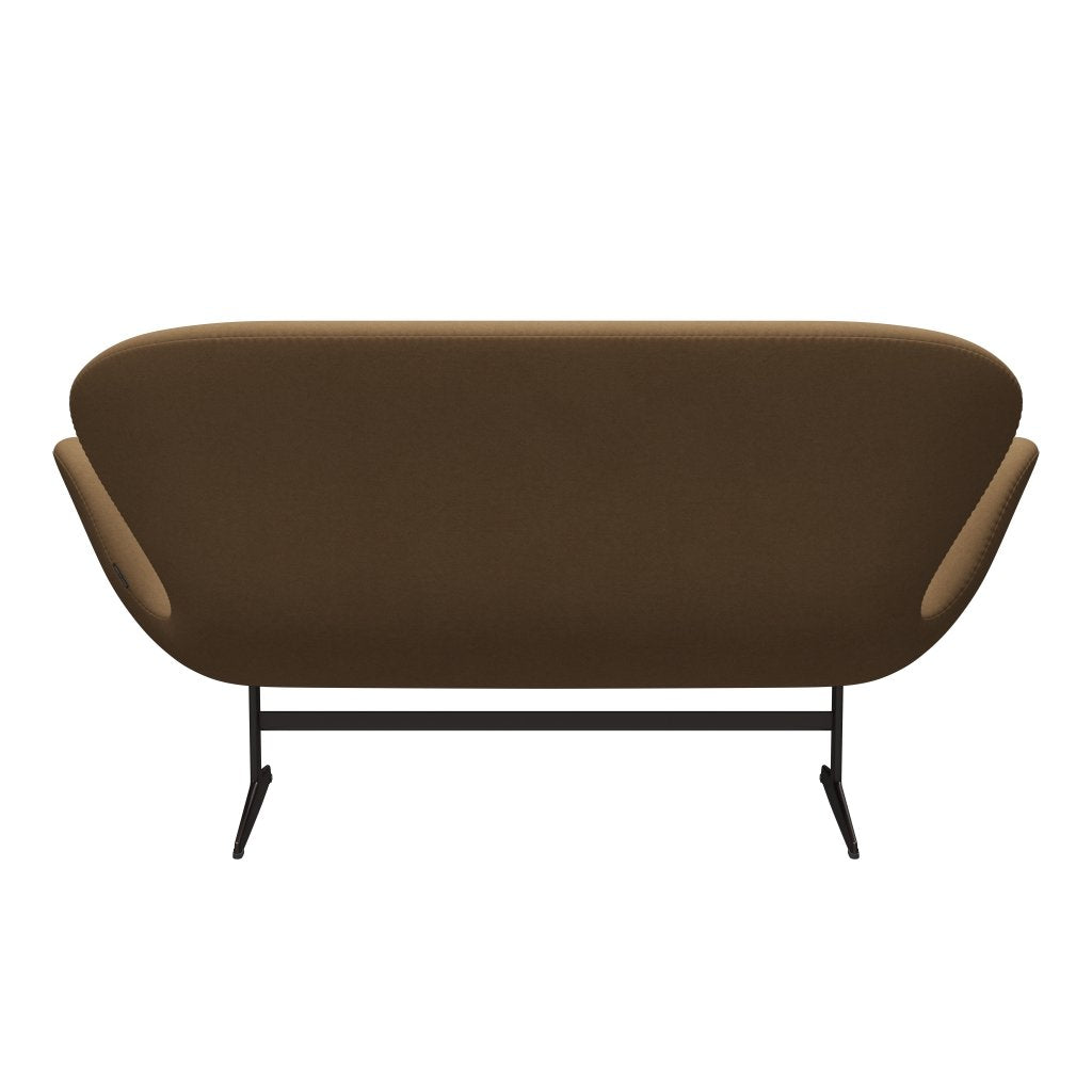 Fritz Hansen Svan soffa 2-personers, brun brons/komfort ljusgrå brun