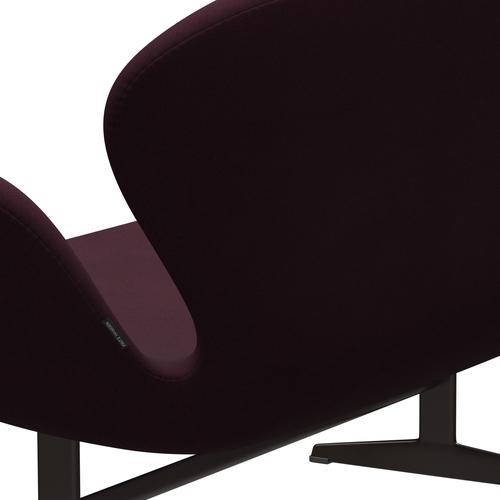 Fritz Hansen Svan soffa 2-personers, brun brons/komfortljus Bordeaux