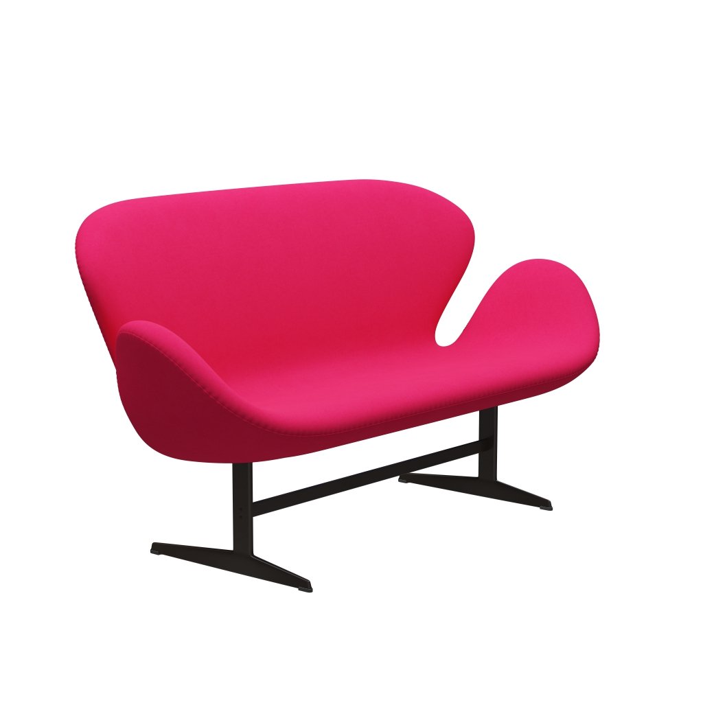 Fritz Hansen Svan soffa 2-personers, brun brons/komfort rosa