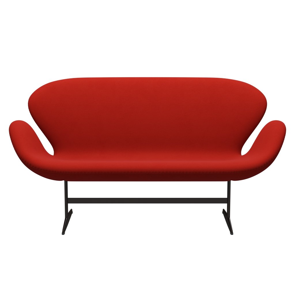 Fritz Hansen Svan soffa 2-personers, brun brons/komfort röd (00026)