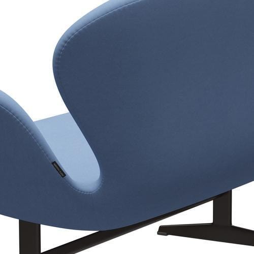 Fritz Hansen Svan soffa 2-personers, brun brons/komfort vit/blå