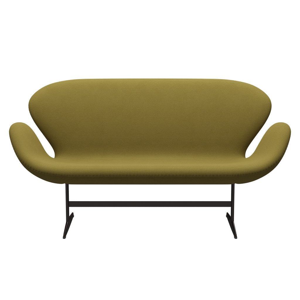 Fritz Hansen Svan soffa 2-personers, brun brons/diablo höstgrön