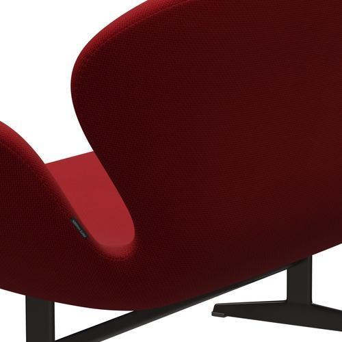 Fritz Hansen Svan soffa 2-personers, brun brons/diablo varm röd