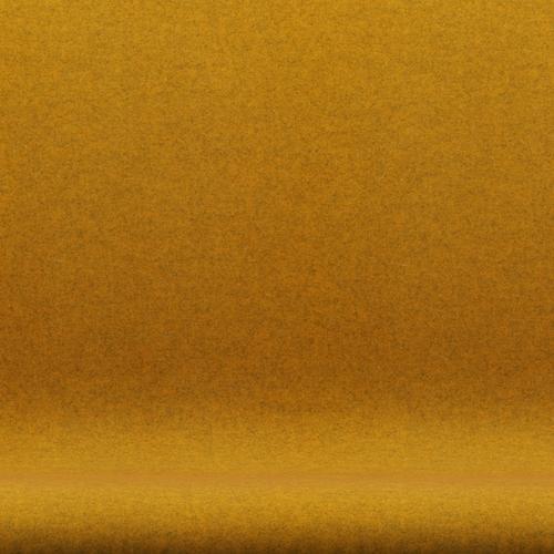 Fritz Hansen Svan soffa 2-personers, brun brons/divina melange orke gul