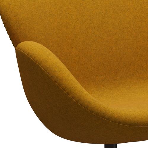 Fritz Hansen Svan soffa 2-personers, brun brons/divina melange orke gul