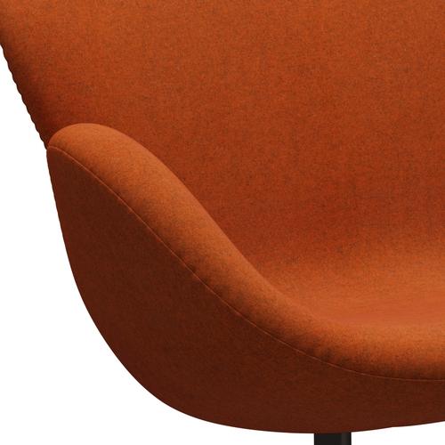 Fritz Hansen Svan soffa 2-personers, brun brons/divina melange orange