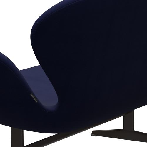 Fritz Hansen Svan soffa 2-personers, brun brons/berömmelse mörkblå (66005)