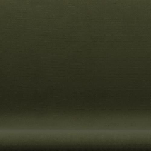 Fritz Hansen Svan soffa 2-personers, brun brons/berömmelse mörkbrun/grön