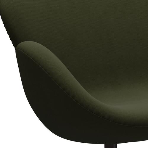 Fritz Hansen Svan soffa 2-personers, brun brons/berömmelse mörkbrun/grön
