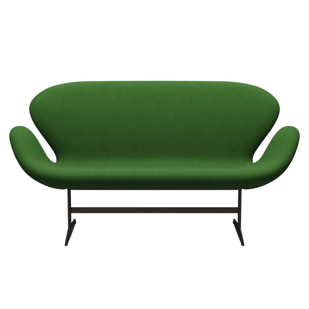 Fritz Hansen Svan soffa 2-personers, brun brons/berömmelse gräsgrön