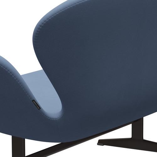 Fritz Hansen Svan soffa 2-personers, brun brons/berömmelse grå blå